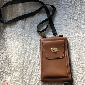 Tan crossbody bag